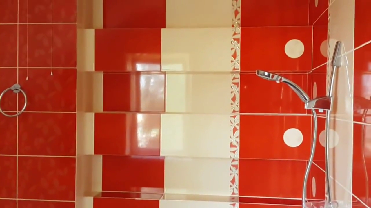 Ванная комната красный цвет